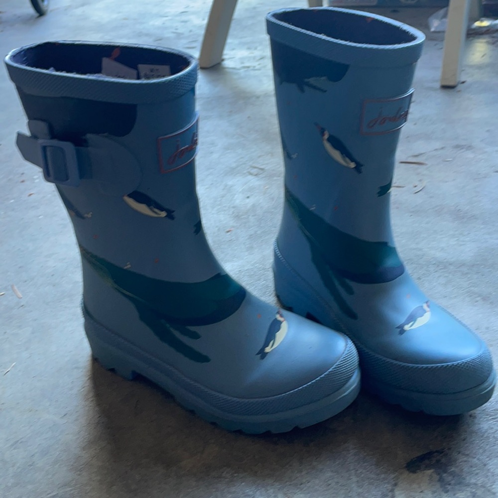 Joules Ocean Shark Penguin Rainboots